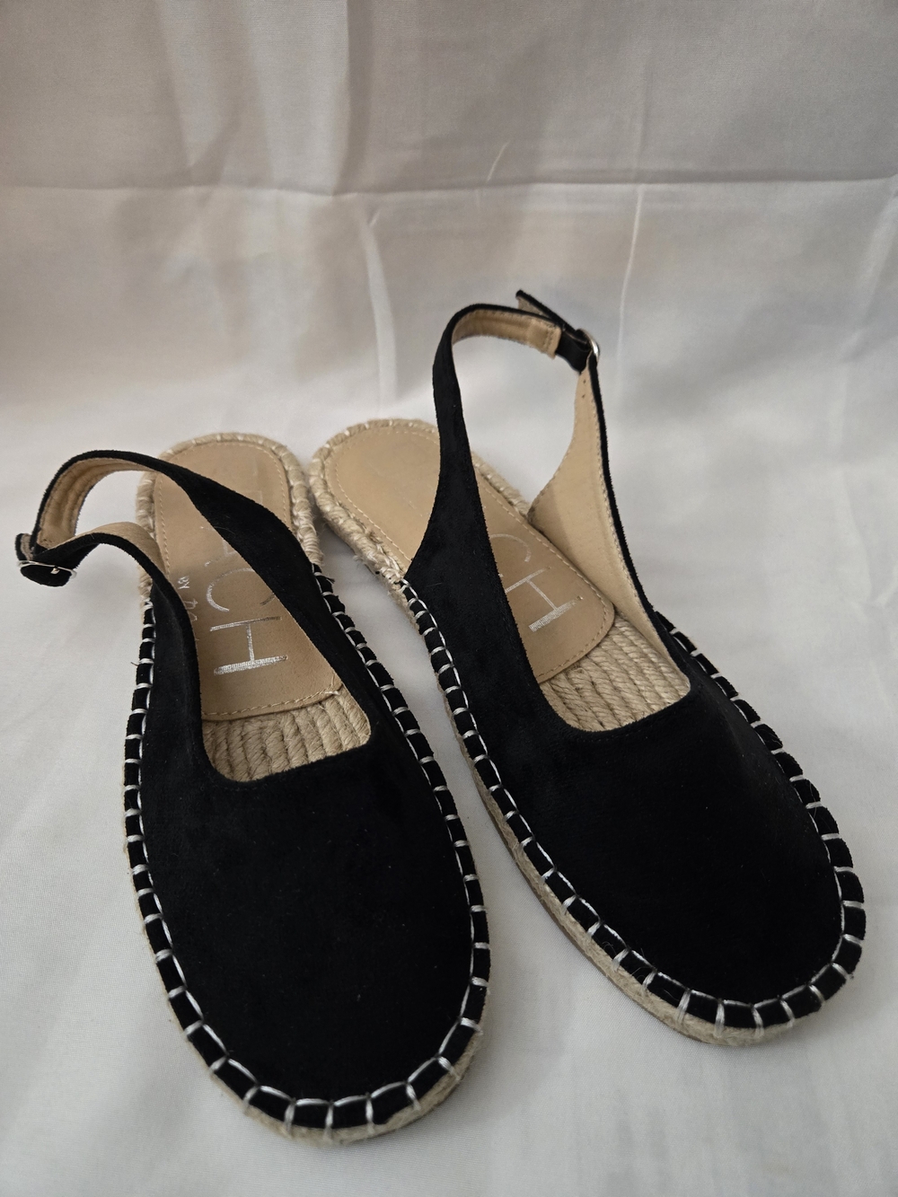 Matisse Black Slingback Espadrille Flats